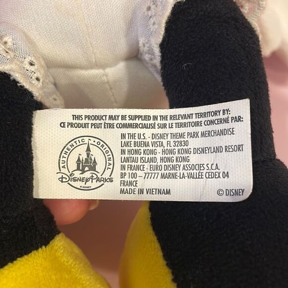 Disney Parks Minnie Mouse in Classic Red Polka Dot Dress and Yellow Heels 13” - Picture 6 of 6